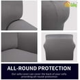 thumbnail image 2 of Easy-Going Super Stretch Sofa Slipcover Non Slip Couch Cover, Chair Size, Light Gray, 2 of 6