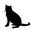 thumbnail image 3 of Russian Blue Cat Breed Silhouette - Beautiful Solid Steel Home Decor Decorative Accent Metal Art Wall Sign, 3 of 3