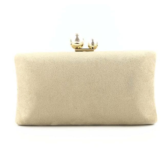 Sac de Soirée pour Femme en Velours Perlé de 7,5 Pouces, Pochette de Mariage et de Fête, Sac à Main avec Chaîne