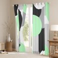 thumbnail image 3 of Castle Fairy Abstract Geometric Blackout Curtains Set of 2 (52x84 Each) for Women Men,Black Green Grey Window Curtains,Vintage Aesthetic Curtains and Drapes,Ultra Soft Home Decor, 3 of 6