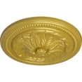 thumbnail image 3 of Ekena Millwork 16"OD x 2 1/4"P Wigan Ceiling Medallion, Hand-Painted Rich Gold, 3 of 6