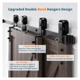 Bypass Sliding Barn Door Hardware Rollers For Double Doors Smoothly