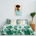 thumbnail image 2 of Wynwood Studio Canvas Her Bouquet Fashion and Glam Portraits Wall Art Canvas Print Brown Pastel Blue 24x36, 2 of 3