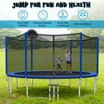 thumbnail image 3 of Gymax Filet de Sécurité Extérieur pour Grand Trampoline de 12 Pi avec Ballon de Basketball, 3 of 9