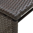 thumbnail image 2 of vidaXL Coffee Table Brown 70x40x38 cm Poly Rattan, 2 of 3
