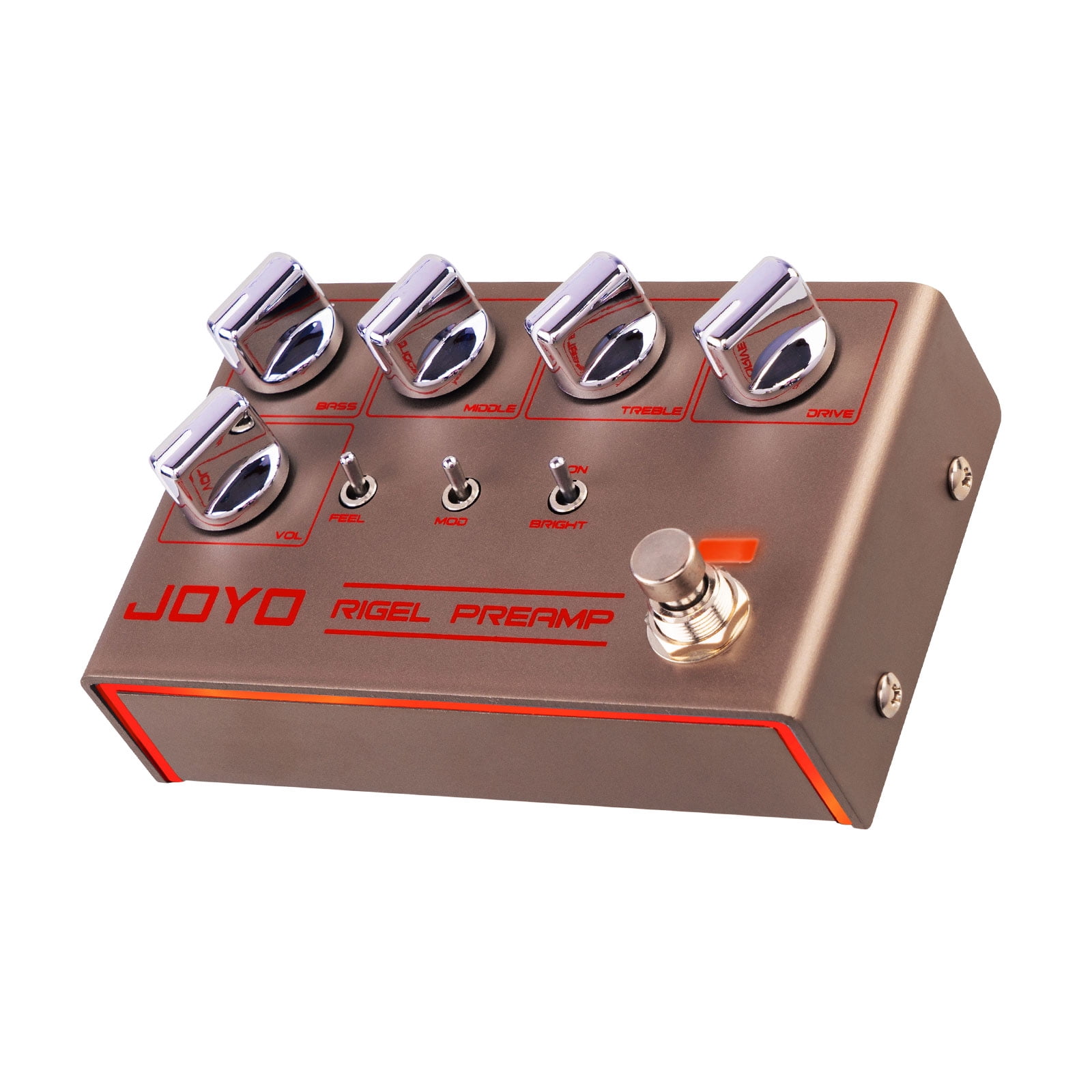 JOYO R-24 High Gain Overdrive Guitar Pedal Amplifier Simulation 3-Band EQ Clean Tone