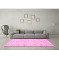 thumbnail image 3 of Ahgly Company Indoor Round Oriental Pink Traditional Area Rugs, 7' Round, 3 of 4