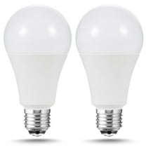 3-Way LED Light Bulbs 50W-100W-150W Equivalent, A21 Light Bulb 6000K-2700K-4000K, 800/1000/1800LM, A21 E26 Base for Hallway, Living Room, Home Lighting, Pack of 2