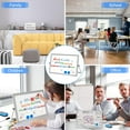 thumbnail image 3 of Magnetic Small Dry Erase Board with Stand, Double-Sided, Aluminum Frame, Desktop Whiteboard, 3 of 5