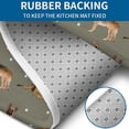 thumbnail image 4 of German Shepherd Dog and Footprint Bathroom Rugs Sets 3 Piece,Toilet Cover Set,Absorbent Non Slip Bathroom Mats Sets with U-Shaped Contour Rug Toilet Rug Set, 4 of 5