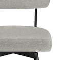 thumbnail image 6 of Simpli Home Giselle Contemporary Modern Swivel Counter Height Stool (Set of 2) in Light Grey Polyester Linen, 6 of 14