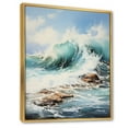 thumbnail image 2 of Designart "Beach Photo Coastal Euphony III" Nautical & Beach Floater Framed Canvas Print, 2 of 7