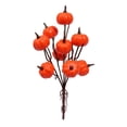 thumbnail image 2 of Artificial Pumpkins Stems Autumn Pumpkins Branches Fake Pumpkin Twig Picks for Thanksgiving Table Centerpieces Seasonal Home Floral Arrangement Vase Filler Decor C, 2 of 6