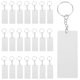 thumbnail image 1 of 20pcs Clear Acrylic Keychain Blanks – Rectangle Transparent Keyring Pendants for DIY Crafts, Bag Tags, and Luggage Identification, 1 of 5