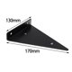 thumbnail image 4 of Soporte de estante triangular grueso soporte de esquina estante flotante montaje en pared de hierro fácil de instalar soporte de estante de pared para 130x170mm SOLEDAD Soporte de estante triangular, 4 of 4