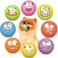 thumbnail image 1 of Juguetes para perros HDSX, paquete de 8 pelotas suaves de látex con chirriador, 1 of 7