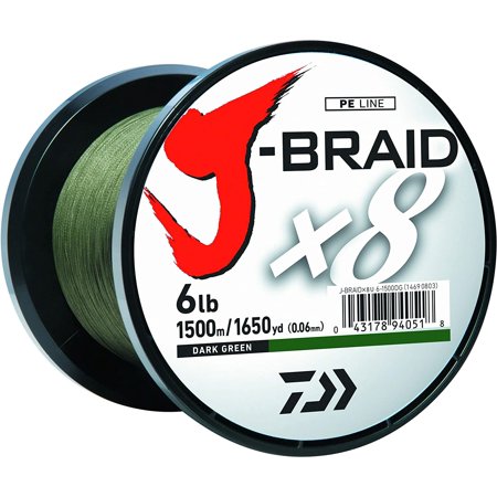 UPC: 0043178131848 | Daiwa J-Braid Fuller Spool Chartreuse 8X Mono Dia.=15lb 150m/165yd(0.19mm)