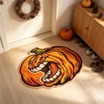 thumbnail image 5 of Fall Area Rug, 20x24'' Orange Pumpkin Floor Carpets Washable Indoor Floor Area Mat Stain-Proof Mat Non-Skid Rugs for Living Room Dining Kitchen Bedroom, Autumn Maple Leaf Thanksgiving Decor, 5 of 6