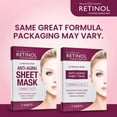 thumbnail image 2 of Mascarilla hidratante antienvejecimiento con retinol, 5 láminas, con colágeno, 2 of 8