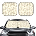 thumbnail image 2 of Bingfone Funny Pigs Windshield Sun Shade 2-Piece Foldable Car Front Window Sunshade for Most Sedans SUV Truck - Large, 2 of 7