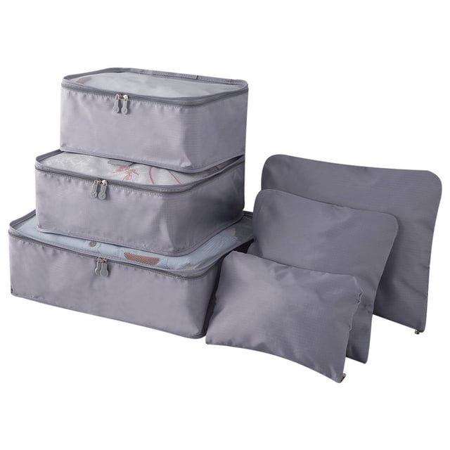 Bolsa de almacenamiento 6pcs / set Bolsas de viaje de equipaje ligero Hombres y mujeres Cubiertas de Tomshoo Bolsa de almacenamiento