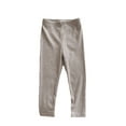 thumbnail image 4 of KAUOD Toddler Girls Ribbed Leggings Ankle Length Stretchy Thermal Tights Pants Kids Plain Warm Soft Opaque Tights Leggings, 4 of 4
