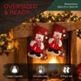 thumbnail image 5 of Unique Bargains 2 Pack Cartoon Christmas Stockings Assorted Garland Accents Snowman 8", 5 of 5