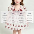 thumbnail image 3 of Teylalorva Girls Midi Dress, Cute Graphic Short Sleeve Summer Ruffles Casual Party Sundress Red Size 2, 3 of 7