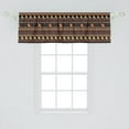 thumbnail image 2 of Ambesonne Odyssey Window Valance, Greek Sailboat and Ornament, 54" X 18", Multicolor, 2 of 3
