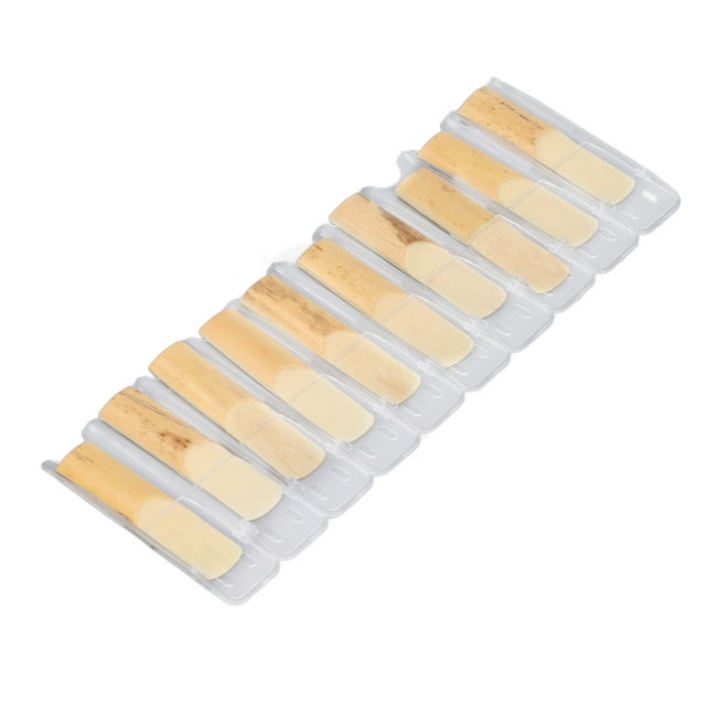 BB Clarinet Reeds, Cómodo Jugando Fuerza 2.5 10 Piezas de Cañas de Clarinete Con Caja de Almacenamiento separada para Actuaciones Prácticas