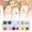 Clear, variant on Dry Flower Set 12 Colors 24 Stickers Starry Sun Flower Designs Long Lasting Decorative Accessories for Manicure