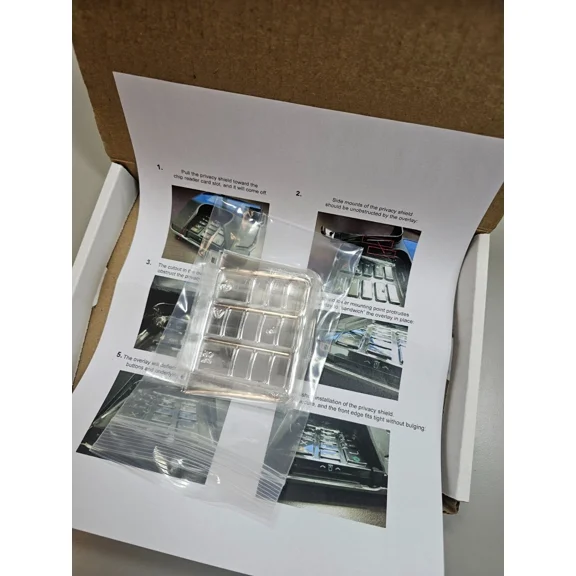 Box Of 10 Replacement Verifone Mx915 Spill Pin Pad Covers, Plastic Protectors