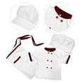 thumbnail image 3 of 1 juego de disfraz de chef para niños, disfraz de chef para cosplay, traje de chef de manga corta para niños pequeños, gorro de chef, delantal, disfraz de chef para niños, disfraz para juego de rol, 3 of 7