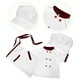 thumbnail image 3 of 1 juego de disfraz de chef para niños, disfraz de chef para cosplay, traje de chef de manga corta para niños pequeños, gorro de chef, delantal, disfraz de chef para niños, disfraz para juego de rol, 3 of 7
