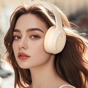 xjwjuw Bluetooth Headphones Wireless, Noise-Cancelling Stereo Sound, HiFi Foldable Over-Ear Headset, Bluetooth 5.4, HD Call, Music Playback, Comfortable for Travel and Gaming