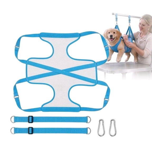 Pet Grooming Hammock – Medium Size, 3D Air-Mesh Dog Grooming Sling for Nail Trimming, Bathing & Ear/Eye Care