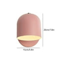 thumbnail image 3 of Lámpara De Mesilla De Hierro Lámpara de pared LED de hierro para mesita de noche,ideal para estudio,dormitorio o entrada (rosa,1 unidad) Rkxzt, 3 of 9