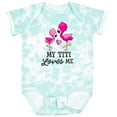thumbnail image 3 of Inktastic My Titi Loves Me with Two Flamingos Boys or Girls Baby Bodysuit, 3 of 5