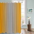thumbnail image 3 of Fabric Shower Curtain, Orange and Grey Gradient Shower Curtains with 12 Hooks Waterproof Machine Washable Bath Curtains for Bathroom, 54 x 78in, 3 of 6