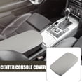 thumbnail image 2 of Unique Bargains Car Center Console Lid Armrest Seat Box Cover Protector for Audi A6L C6 2005-2011 Faux Leather Gray, 2 of 9