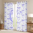 thumbnail image 2 of Manfei Cartoon Purple Bow Letter C Monogrammed Black Out Curtains for Girls Teens,Polka Dots Cute Alphabet Curtains Pack of 2 (42x63 Each) for Kids,Super Cozy Room Decor, 2 of 6