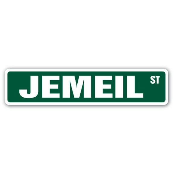 JEMEIL Street Sign Childrens Name Room Sign | Indoor/Outdoor |  30" Wide