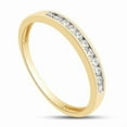 thumbnail image 2 of 1Ct Round Cut Moissanite Eternity Engagement Wedding Band Ring 14K Yellow Gold Plated, 2 of 3
