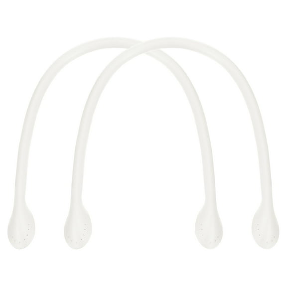 Uxcell 2Pack 24" Leather Purse Strap with Ear Shaped End Bag Handle Replacement for Purse Handbag Wallet White
