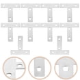 thumbnail image 1 of OULII 10Pcs Stainless Steel Brackets T-Shape Corner Connectors for DIY Enthusiasts and Handymen, 1 of 8
