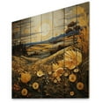 thumbnail image 2 of Designart "Prairies Dreams painting" Landscapes Print on Natural Pine Wood, 2 of 5