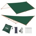 thumbnail image 2 of Aursykel Tente Imperméable pour Camping, Randonnée, Backpacking, Plage, Festivals, Usage Extérieur, Polyester Enduit Imperméable, Installation Facile, Structure Stable, Compacte, Pliable avec Toile d'Ombrage et Accessoires, 2 of 3