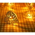 thumbnail image 5 of Geometric Metal Fairy String Lights, 3M 20LED Heart, Indoor & Outdoor, Warm White LED, Battery Operated, 5 of 8