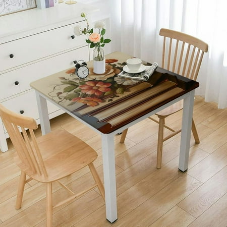 

YANMS Flowers Waterproof Resistant Fabric Square Tablecloth 100% Polyester Fiber 36*36