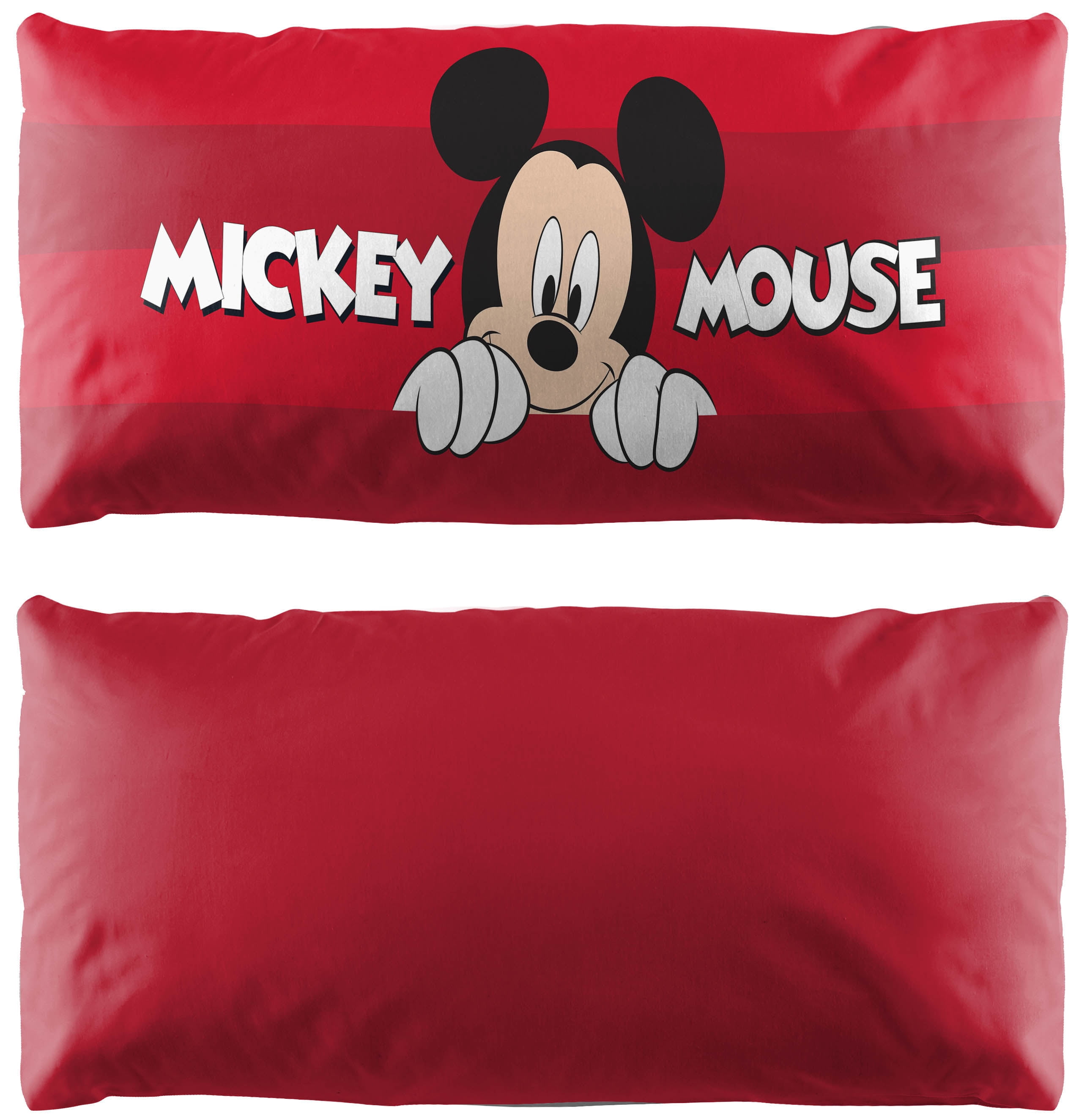Disney Mickey Mouse Red Peekaboo 20x54 inch Body Pillow Cover, 100